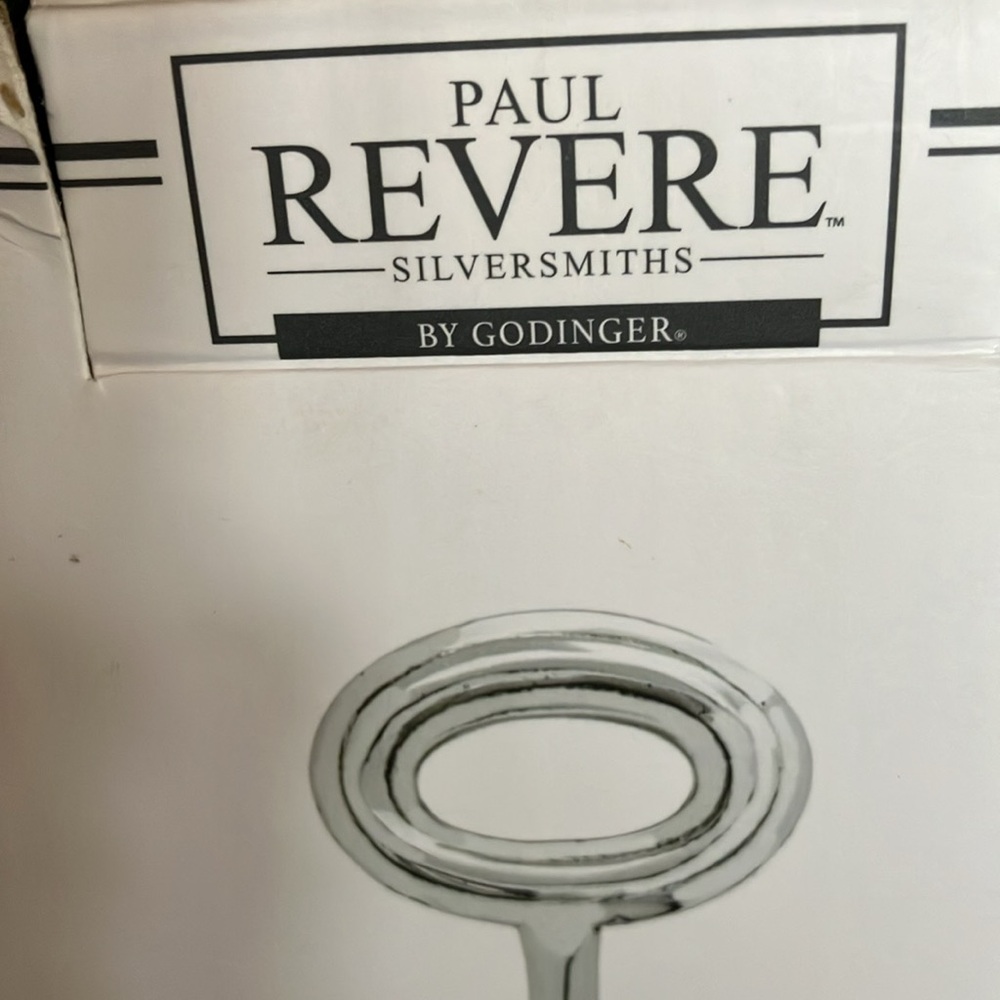 NWT Paul Revere Silversmiths by Godinger Nut Bowl With Handle - Picture 4 of 12